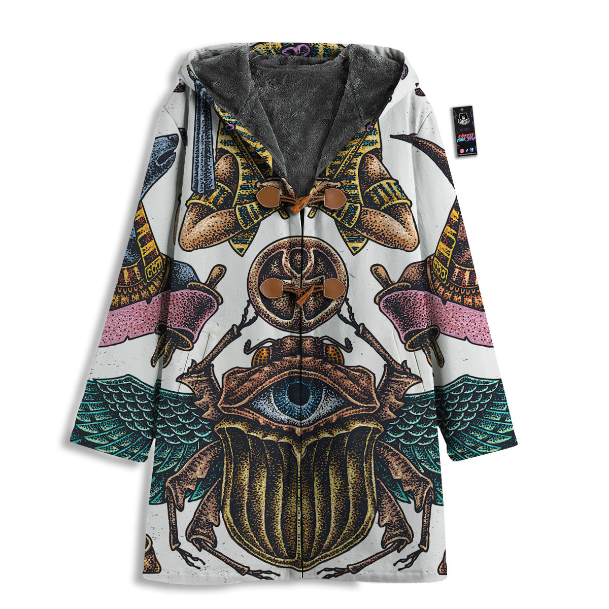 Egypt Hand Drawn Print Men's Windbreaker Jacket-grizzshop