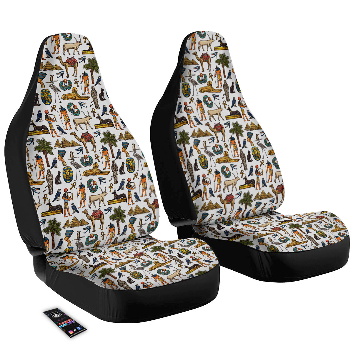 Egypt Religion Symbols Print Pattern Car Seat Covers-grizzshop