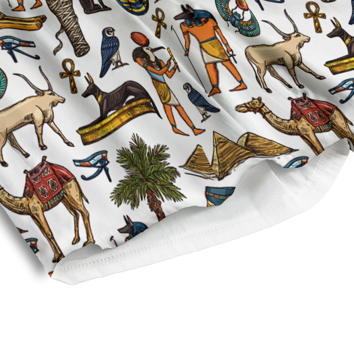 Egypt Religion Symbols Print Pattern Men's Athletic Shorts