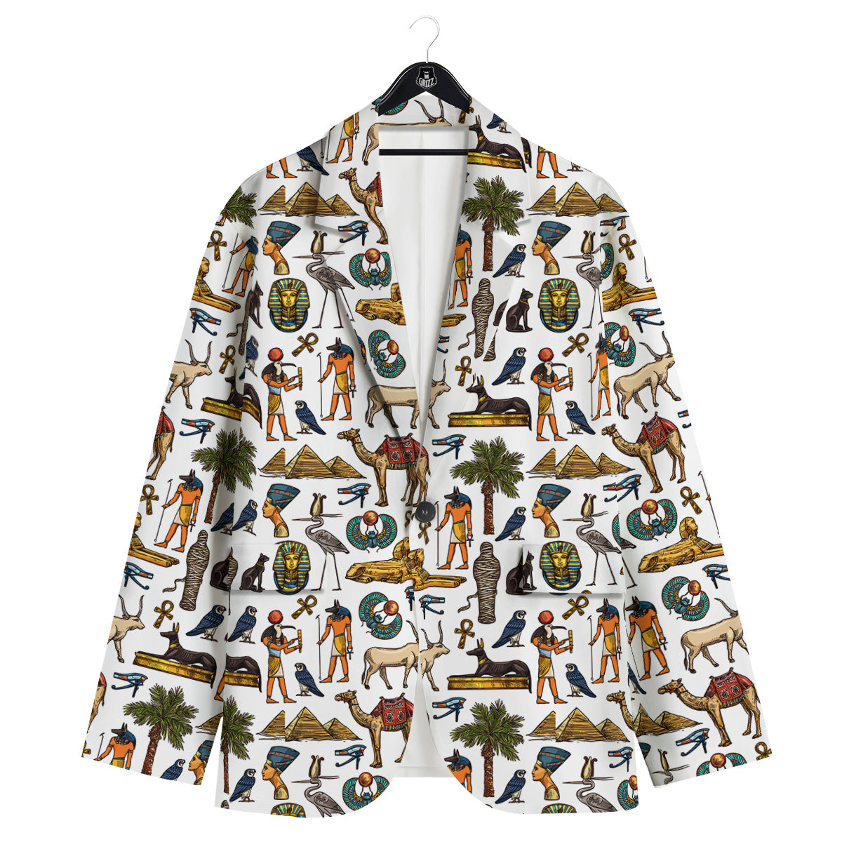 Egypt Religion Symbols Print Pattern Men's Sport Coat-grizzshop
