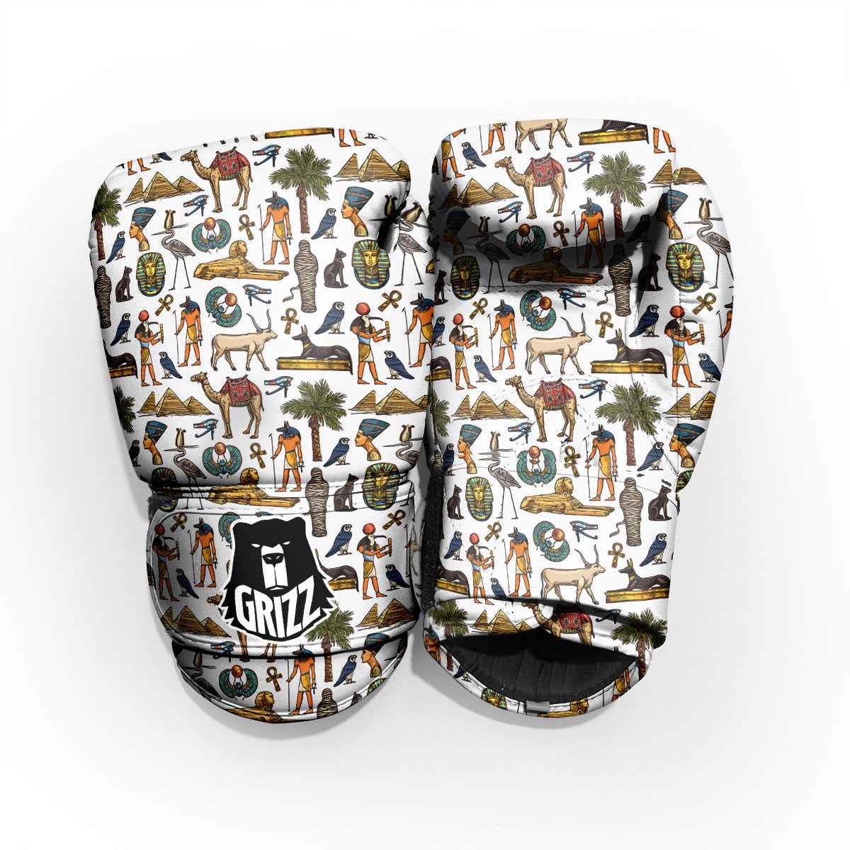 Egypt Religion Symbols Print Pattern Pro Boxing Glove
