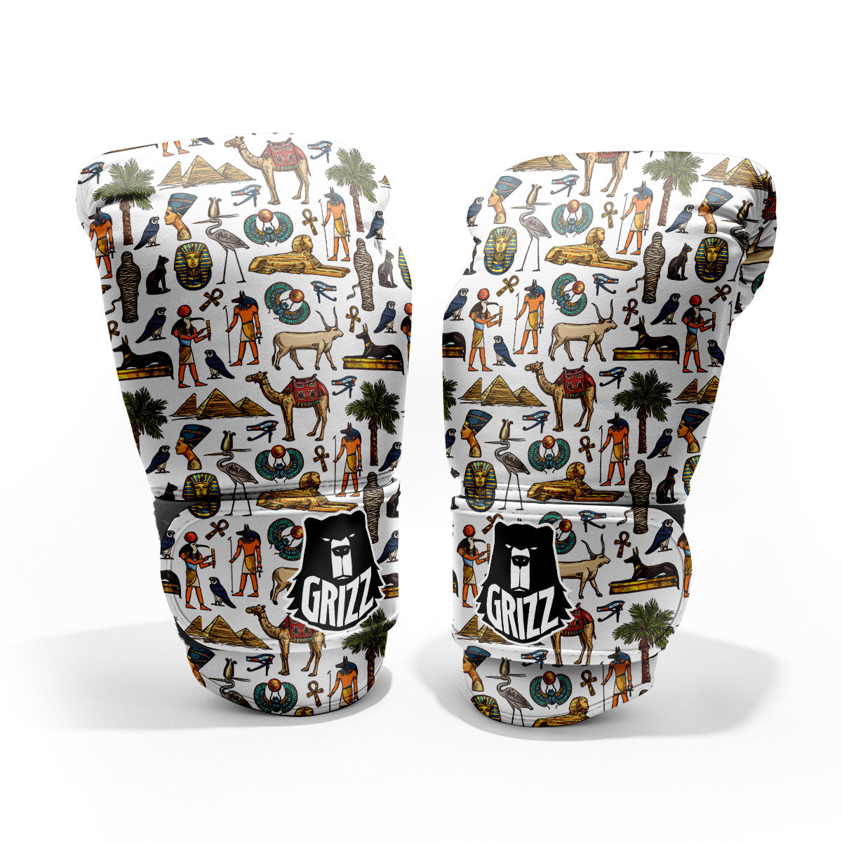 Egypt Religion Symbols Print Pattern Pro Boxing Glove