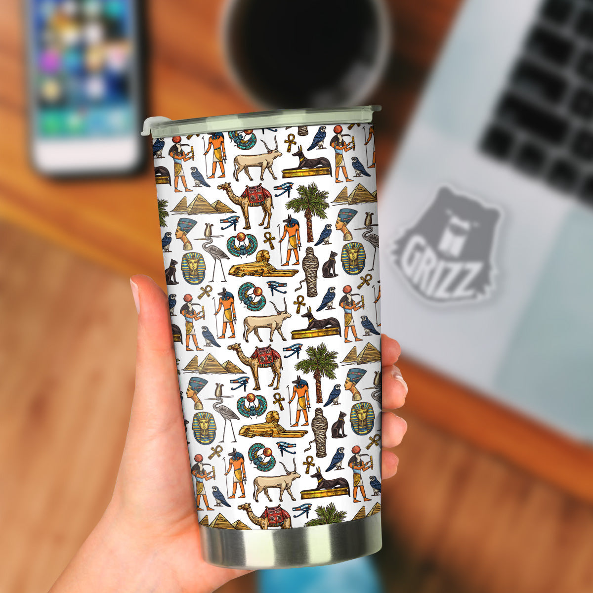 Egypt Religion Symbols Print Pattern Tumbler-grizzshop