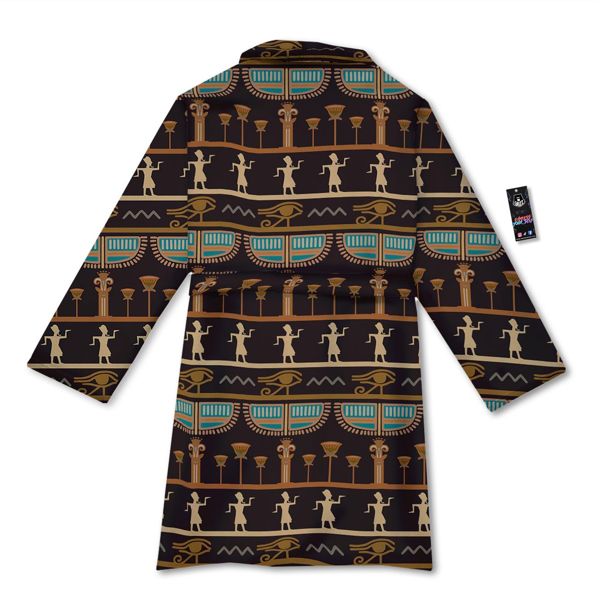 Egypt Tribal Print Pattern Bathrobe-grizzshop