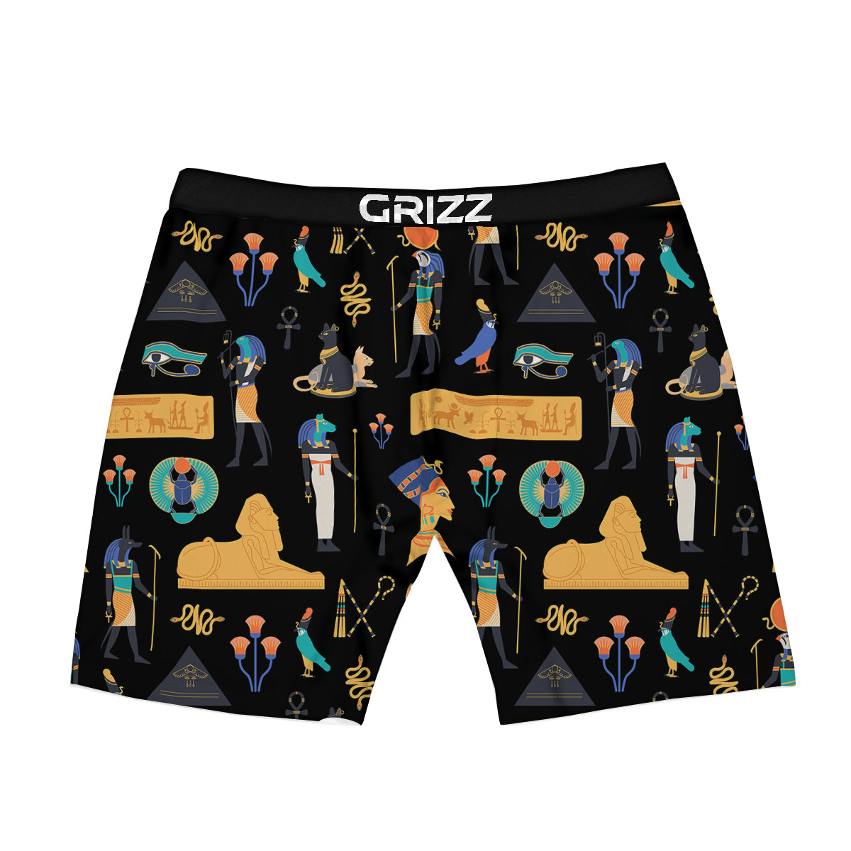 Egyptian Ancient Print Pattern Boxer Briefs-grizzshop