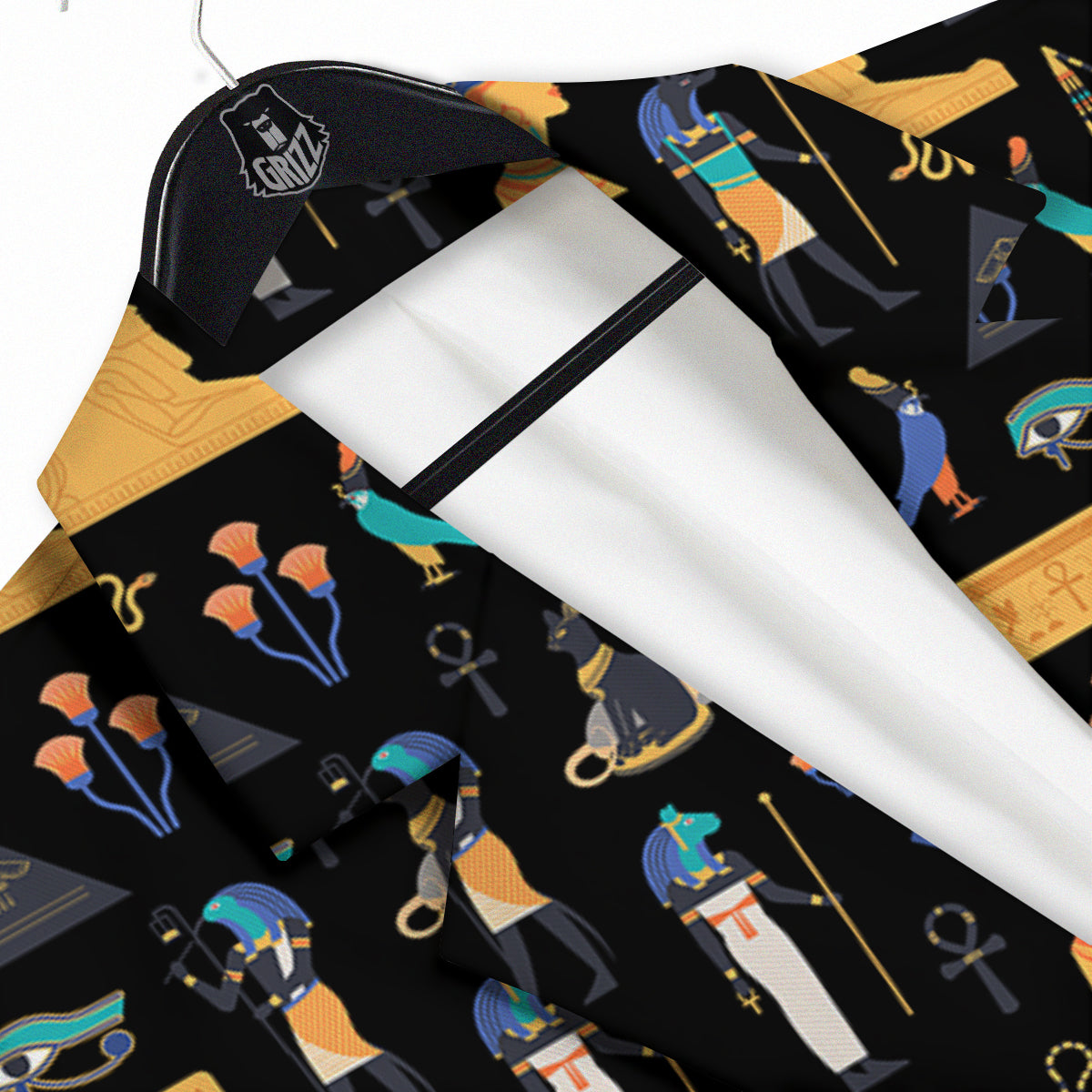 Egyptian Ancient Print Pattern Men's Sport Coat-grizzshop