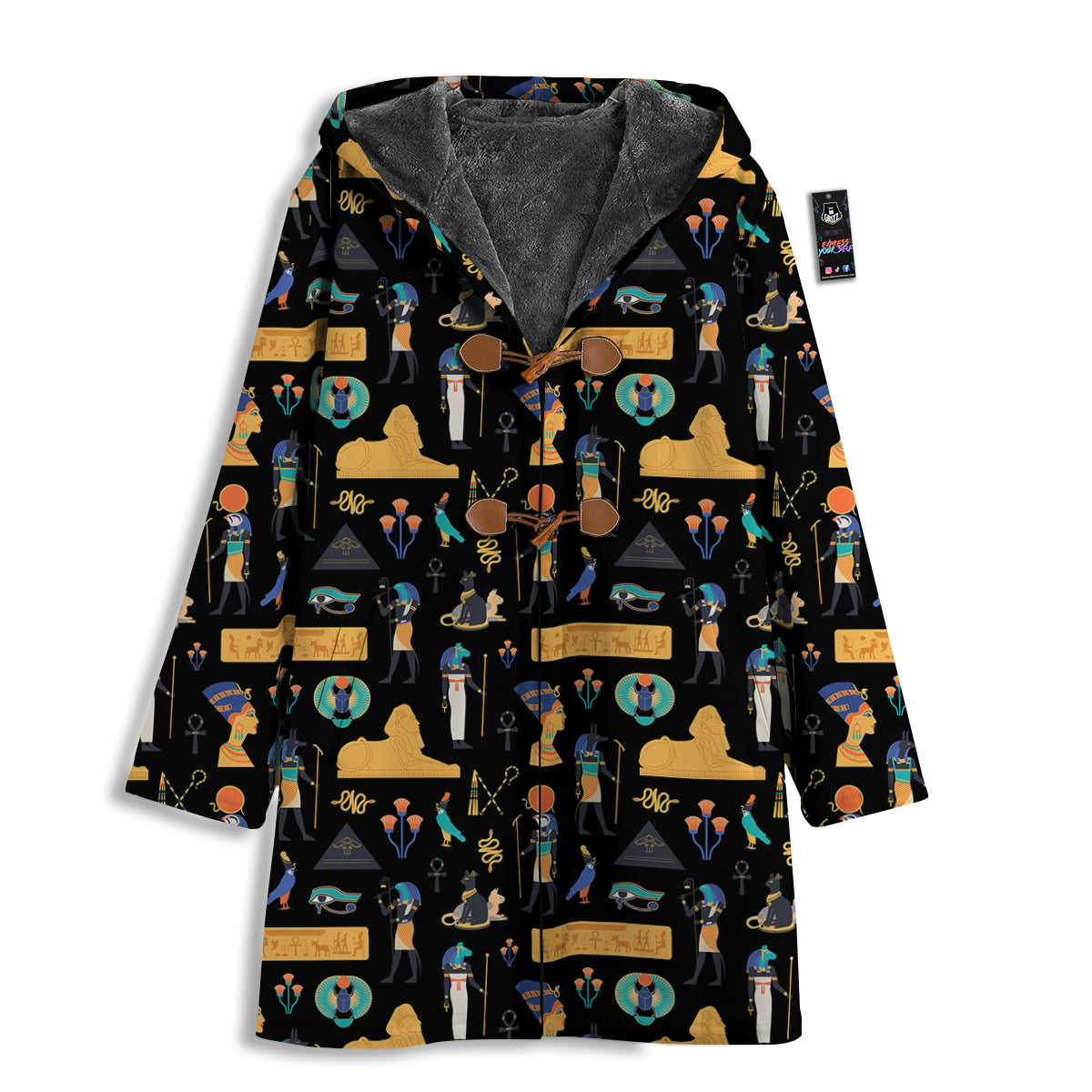 Egyptian Ancient Print Pattern Men's Windbreaker Jacket-grizzshop