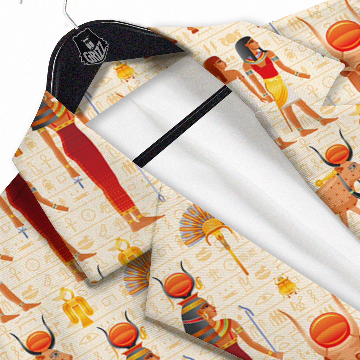 Egyptian Cow Hathor Goddess Print Pattern Men's Sport Coat-grizzshop
