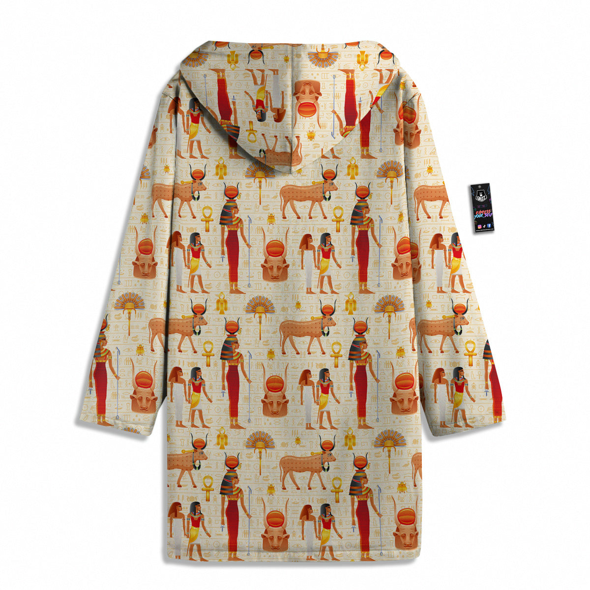 Egyptian Cow Hathor Goddess Print Pattern Men's Windbreaker Jacket-grizzshop