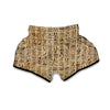 Egyptian Hieroglyphs Muay Thai Boxing Shorts-grizzshop