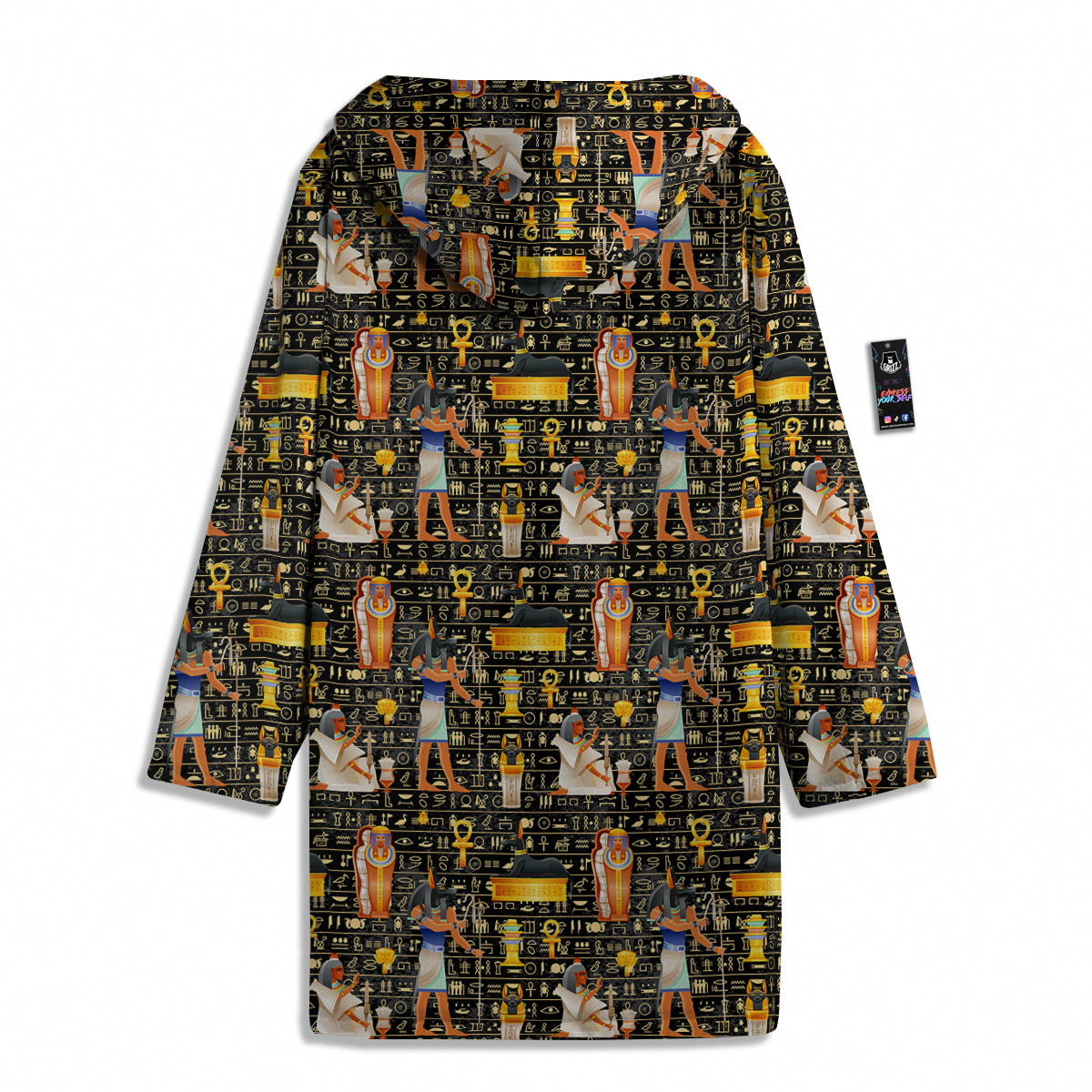 Egyptian Jackal Anubis God Print Pattern Men's Windbreaker Jacket-grizzshop