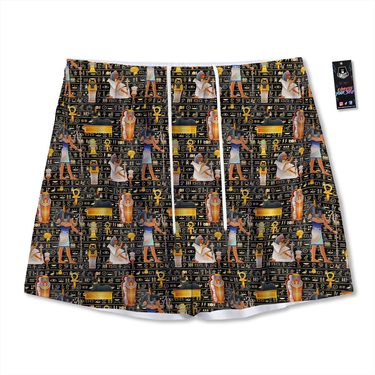 Fox Geometric Print Mesh Shorts