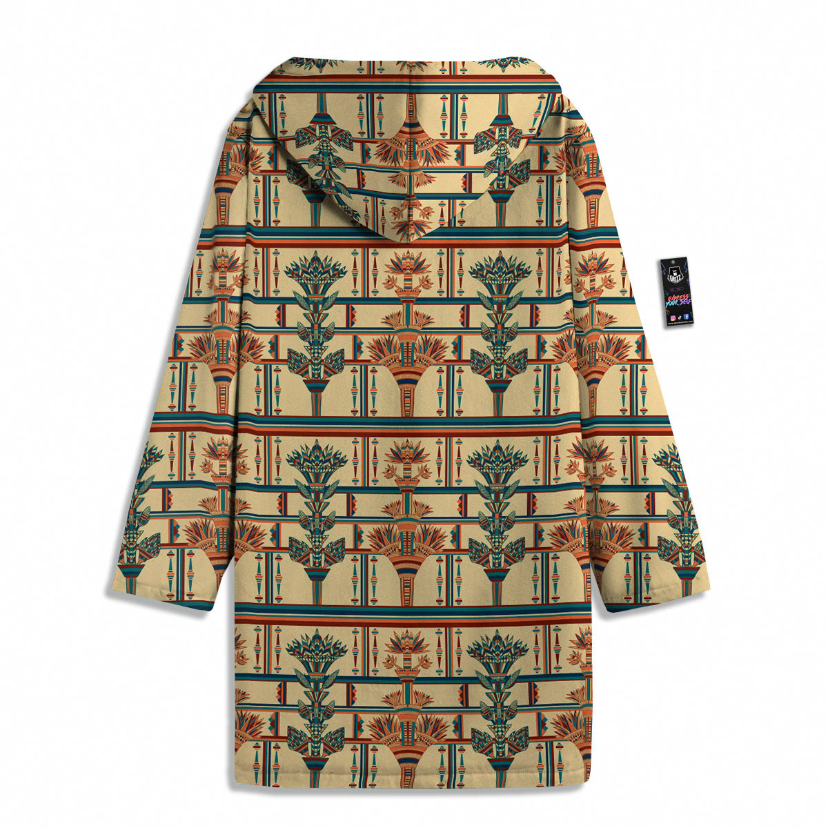 Egyptian Ornament Print Pattern Men's Windbreaker Jacket-grizzshop
