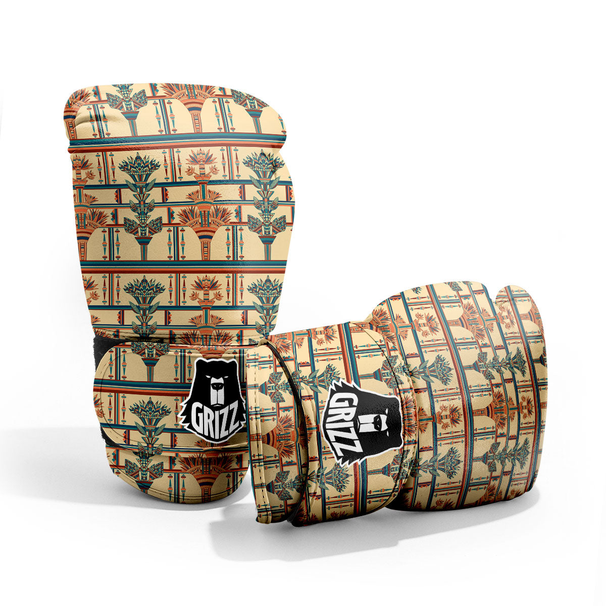 Egyptian Ornament Print Pattern Pro Boxing Glove