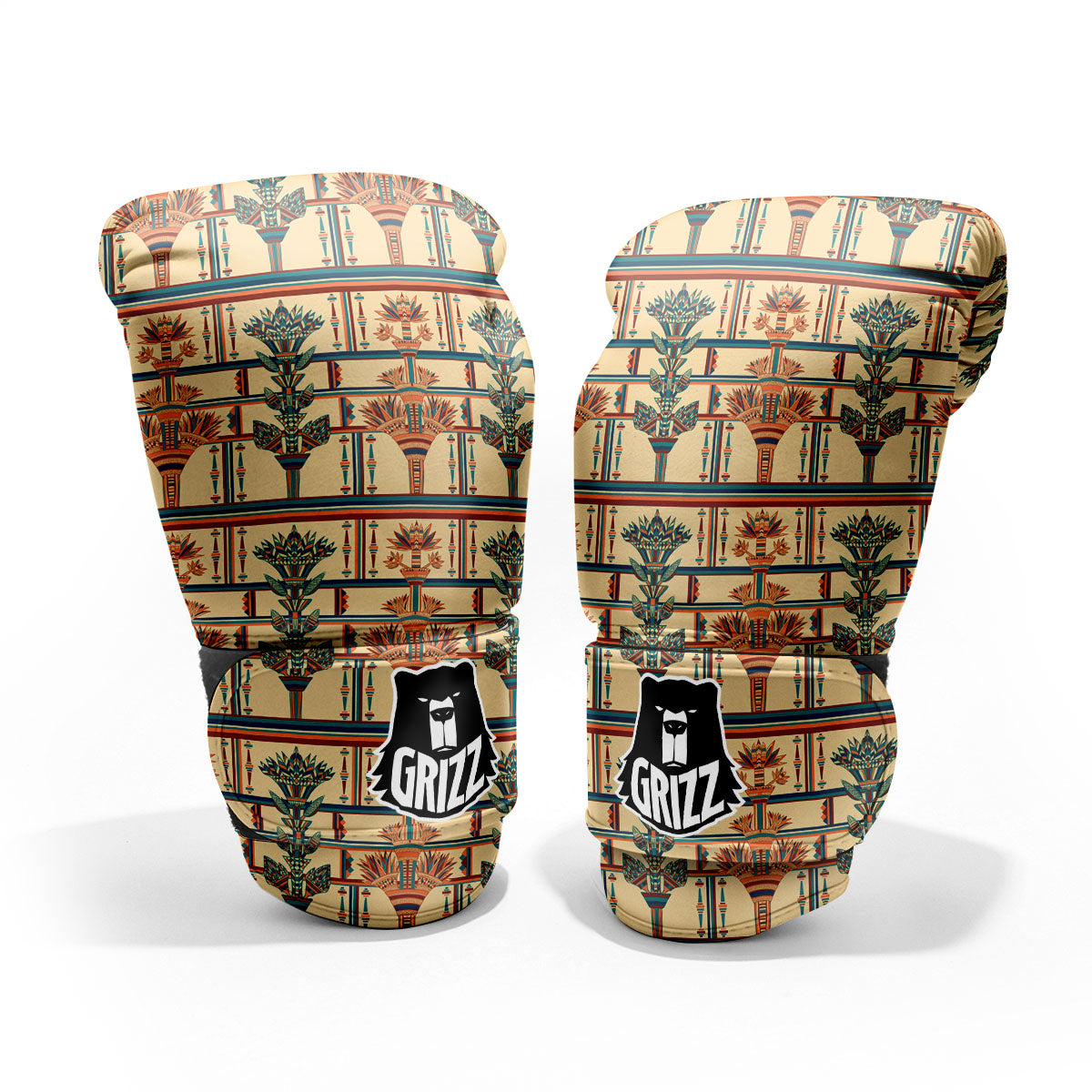Egyptian Ornament Print Pattern Pro Boxing Glove