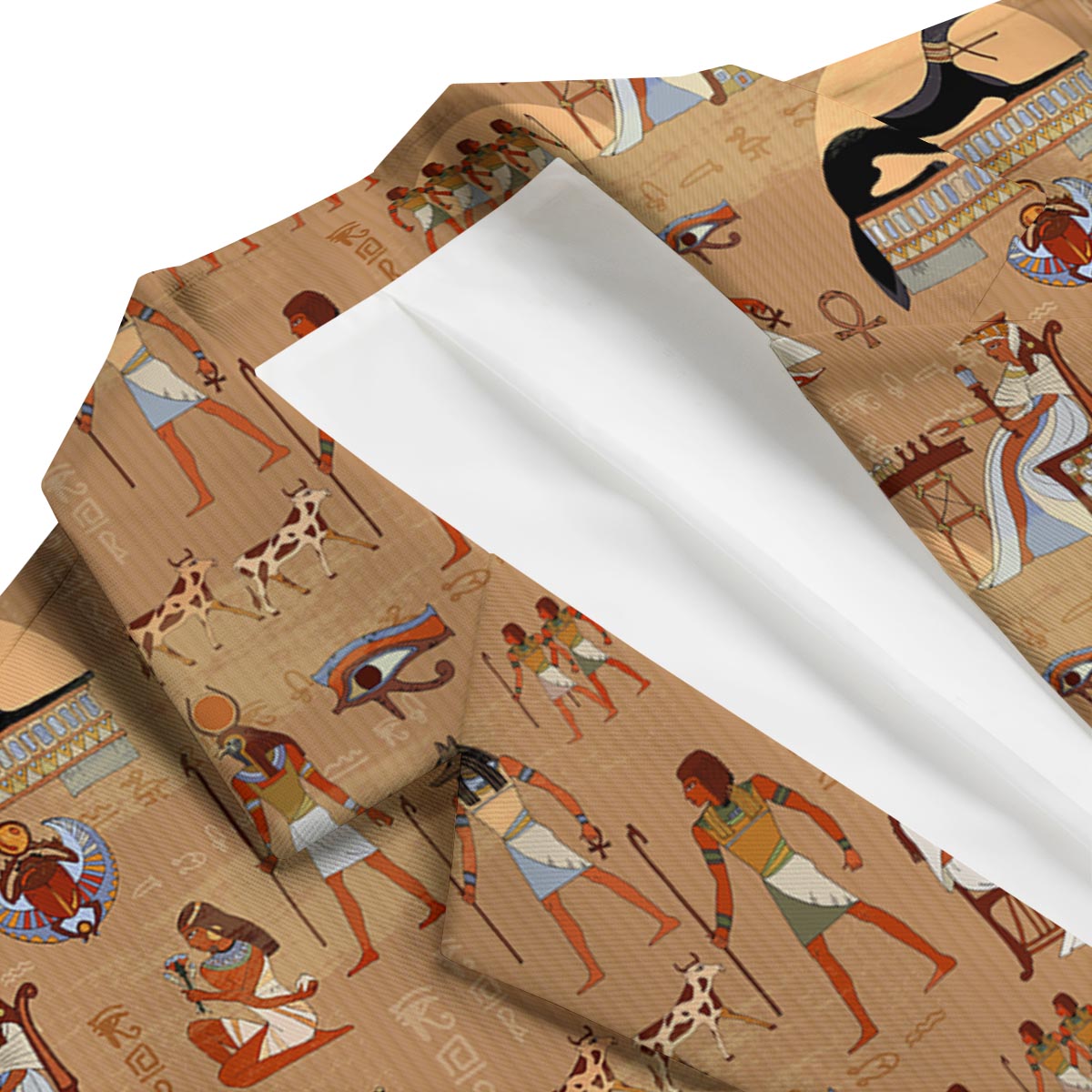 Egyptian Pattern Print Men's Blazer-grizzshop