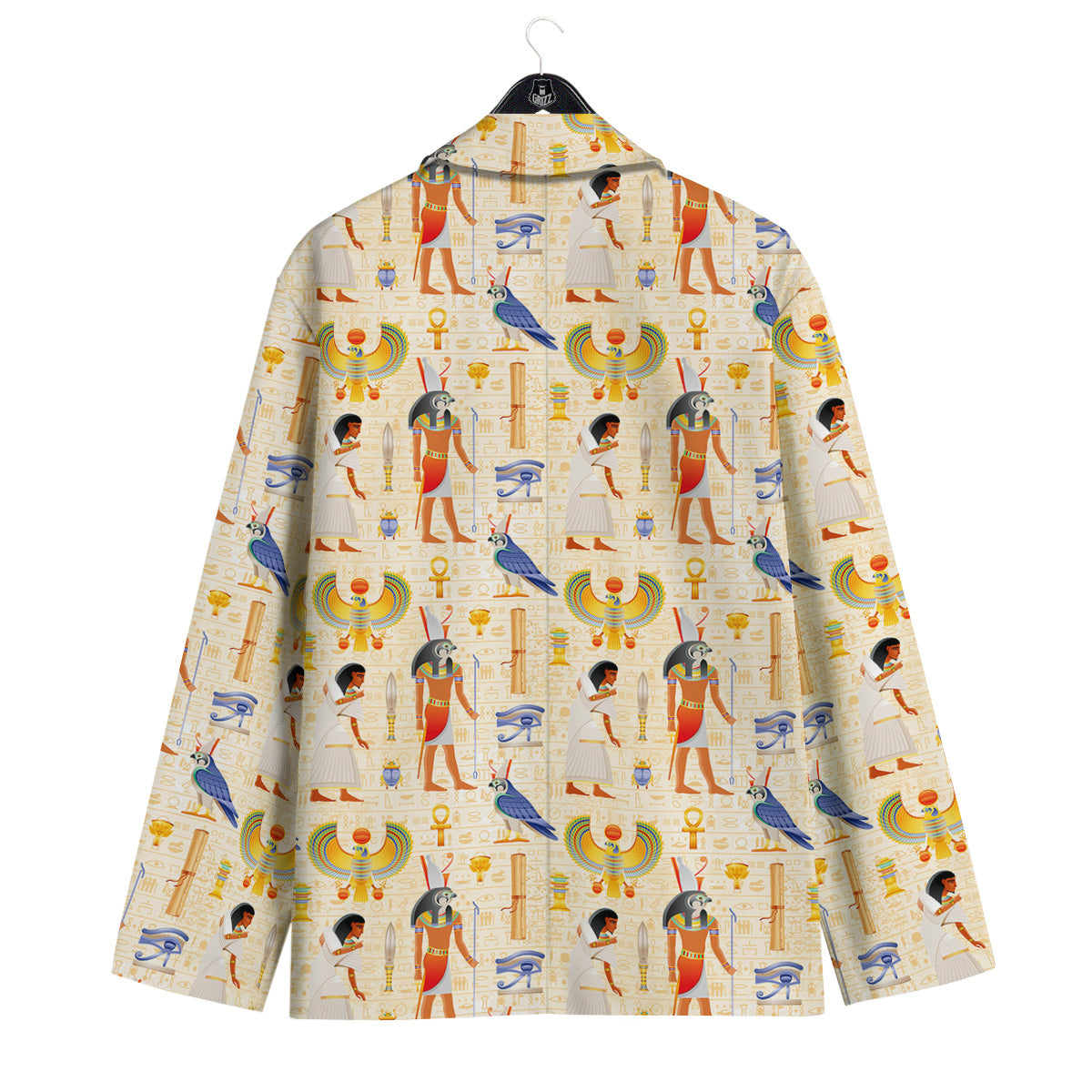 Egyptian Print Pattern Men's Sport Coat-grizzshop