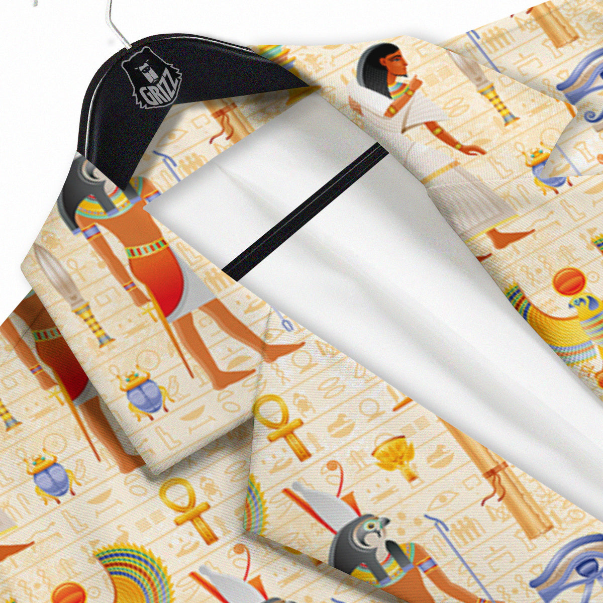 Egyptian Print Pattern Men's Sport Coat-grizzshop
