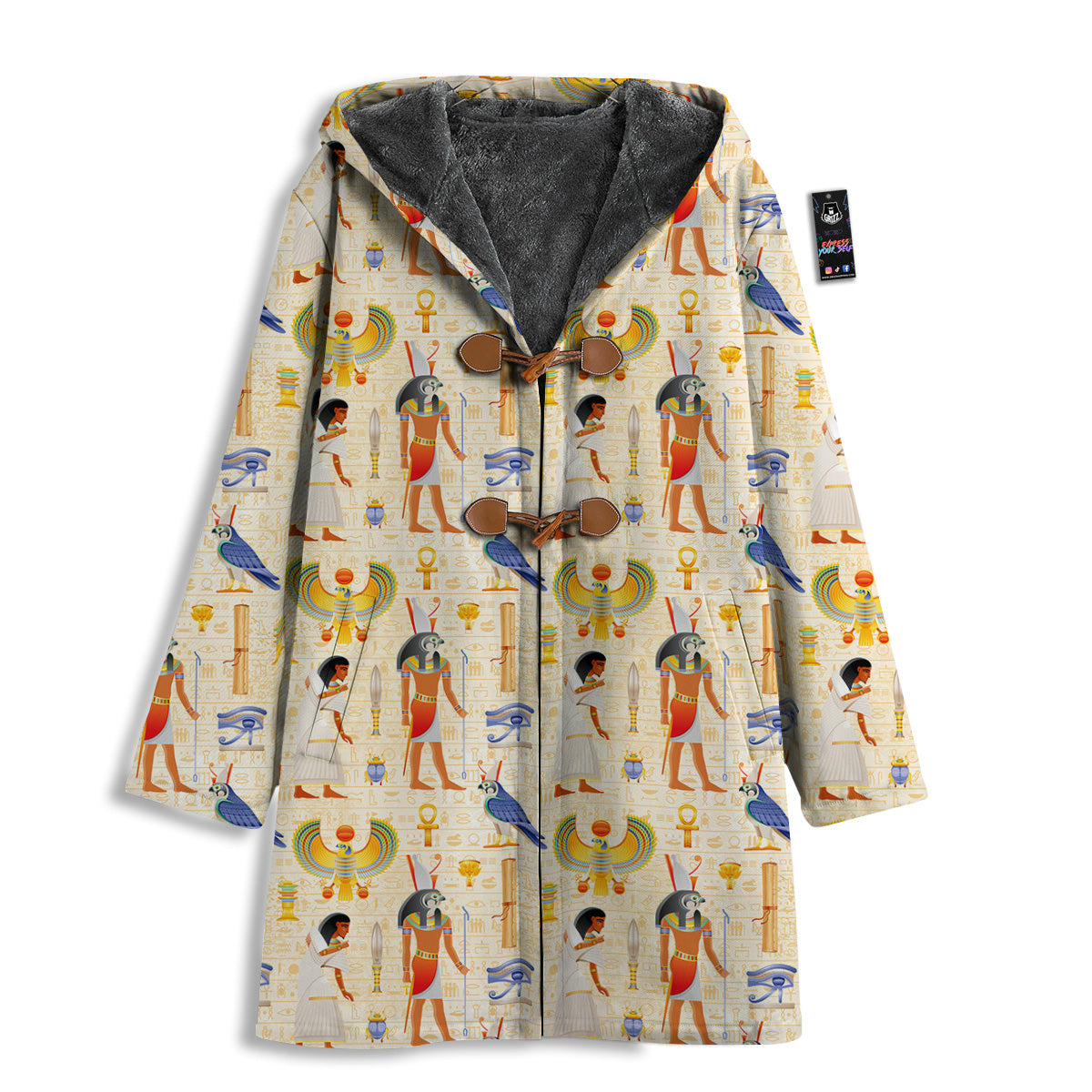 Egyptian Print Pattern Men's Windbreaker Jacket-grizzshop