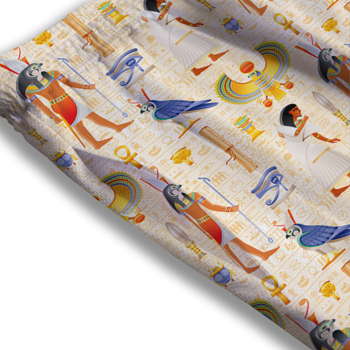 Grizzly Bear Print Pattern Mesh Shorts