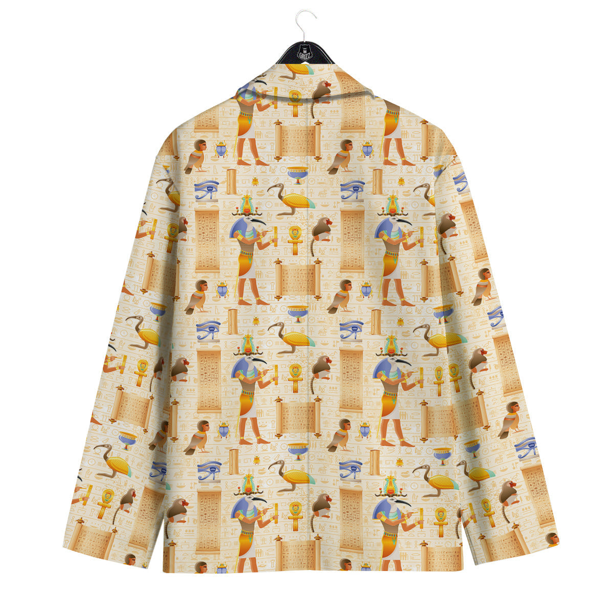 Egyptian Thoth Print Pattern Men's Sport Coat-grizzshop