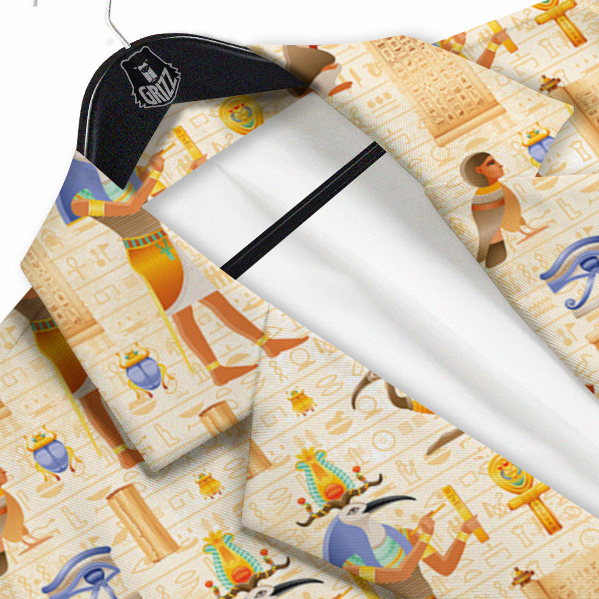Egyptian Thoth Print Pattern Men's Sport Coat-grizzshop
