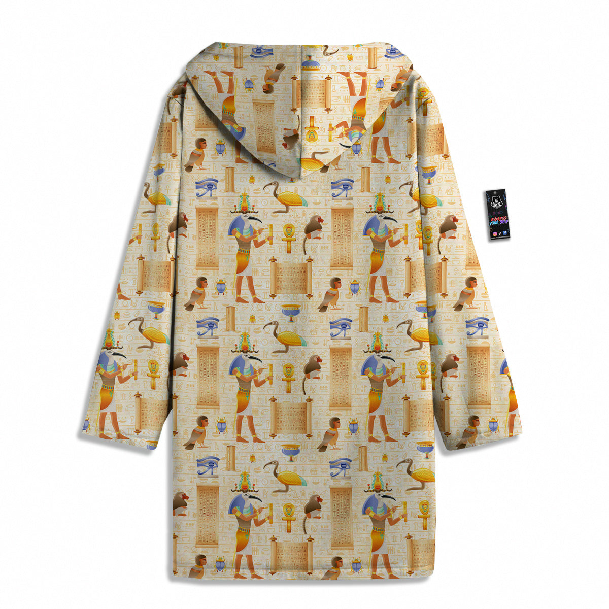 Egyptian Thoth Print Pattern Men's Windbreaker Jacket-grizzshop
