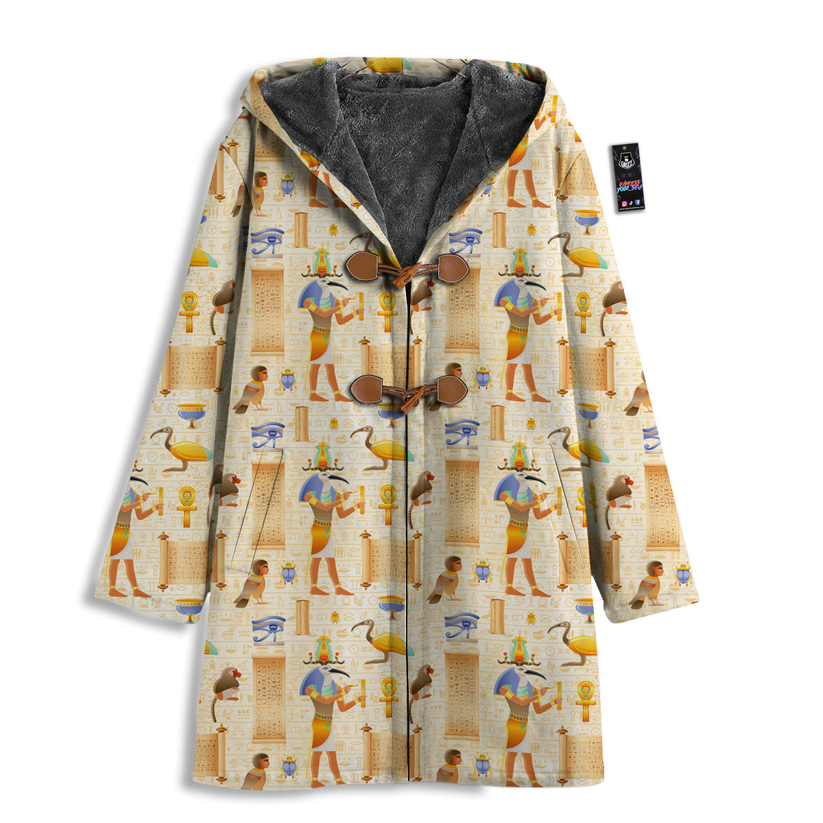 Egyptian Thoth Print Pattern Men's Windbreaker Jacket-grizzshop