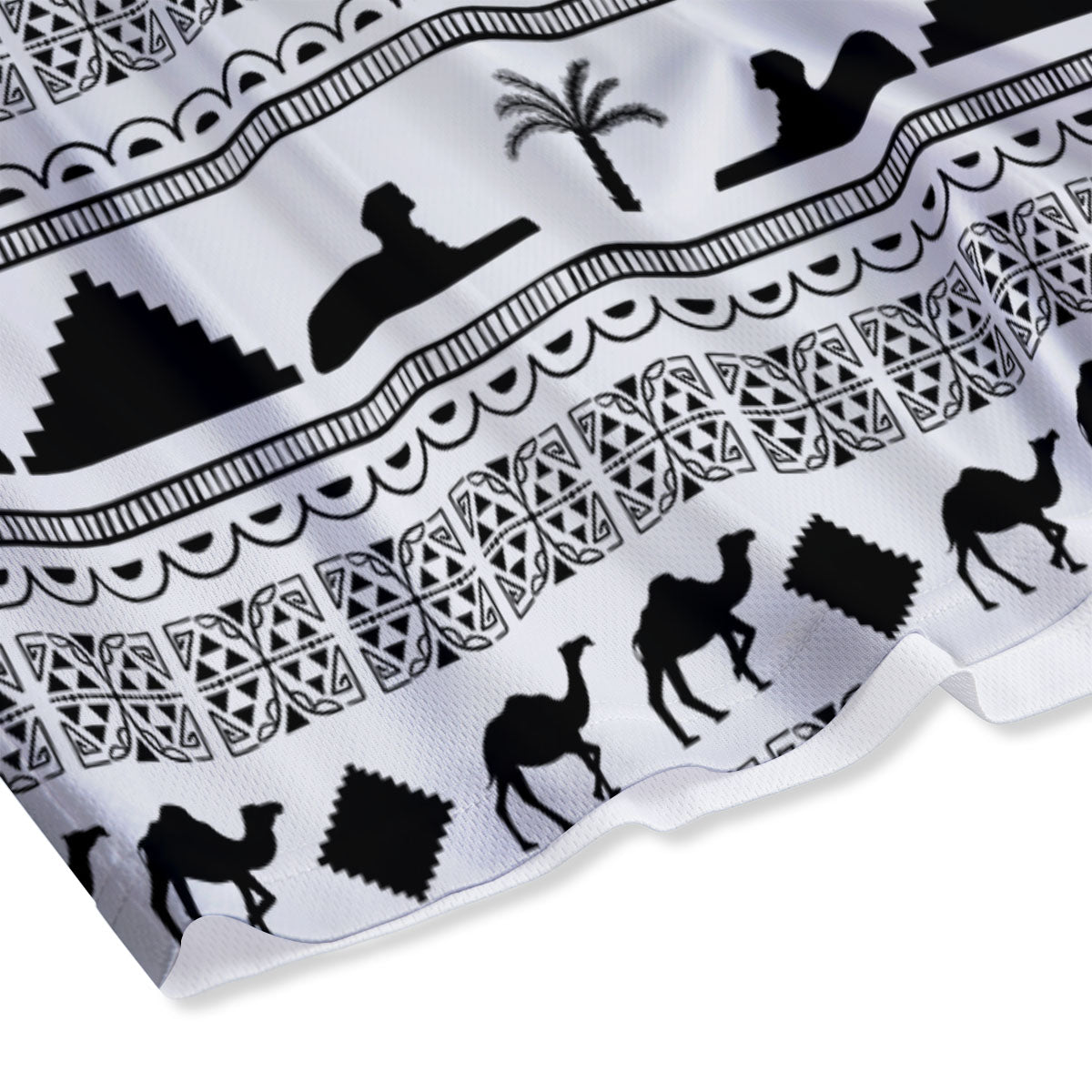 Fox With Glasses Print Pattern Mesh Shorts
