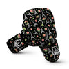 Eiffel Tower Floral Print Pattern Boxing Gloves-grizzshop