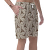 Eiffel Tower Pattern Print Men's Shorts-grizzshop