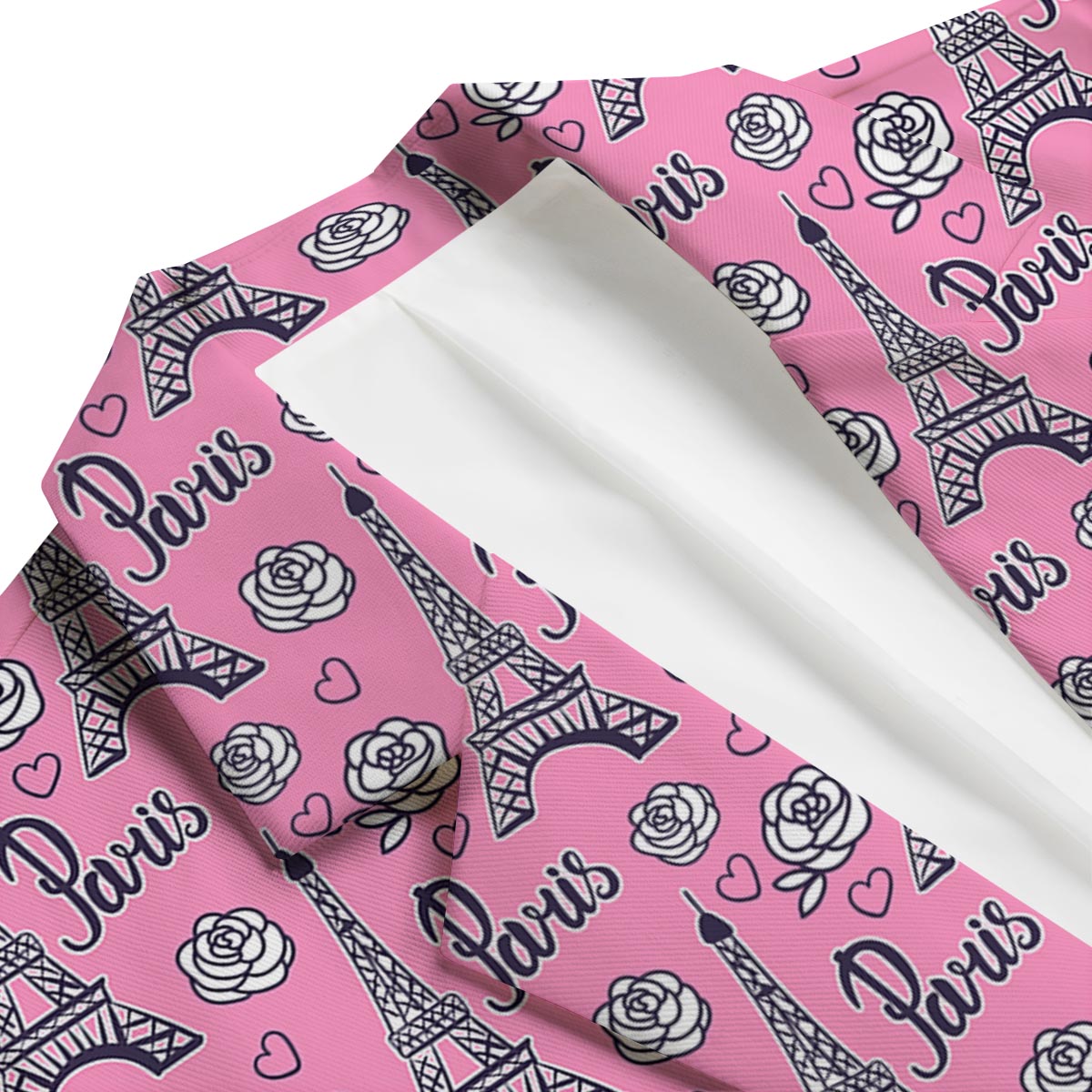 Eiffel Tower Print Pattern Men's Blazer-grizzshop