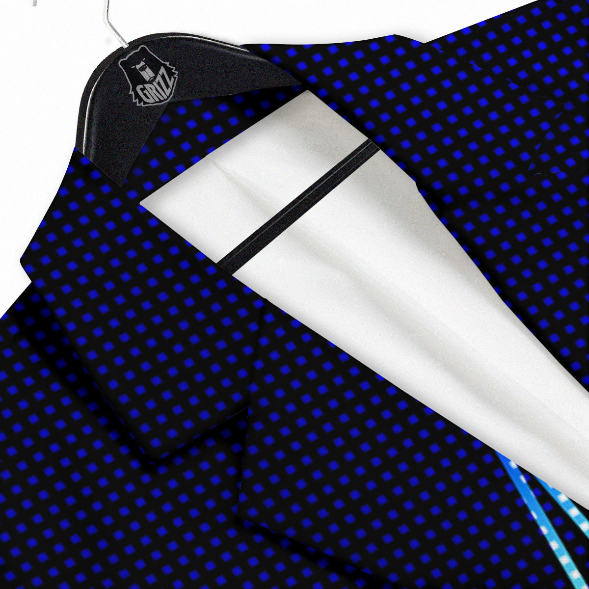 Electrocardiogram Heartbeat Print Men's Sport Coat-grizzshop