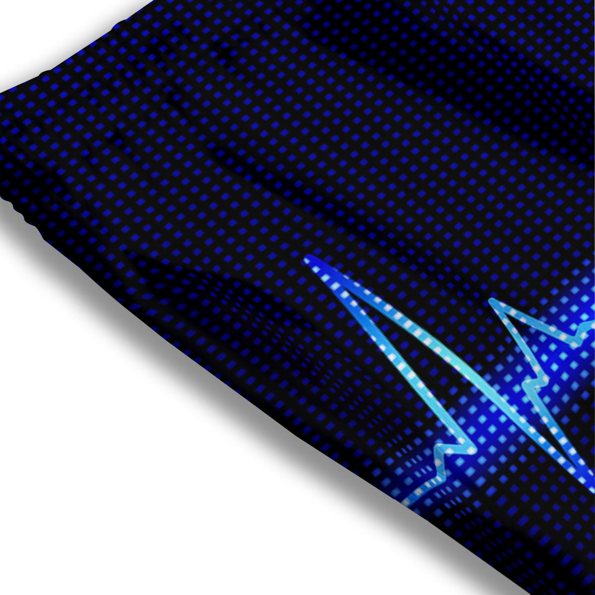 Electrocardiogram Heartbeat Print Mesh Shorts
