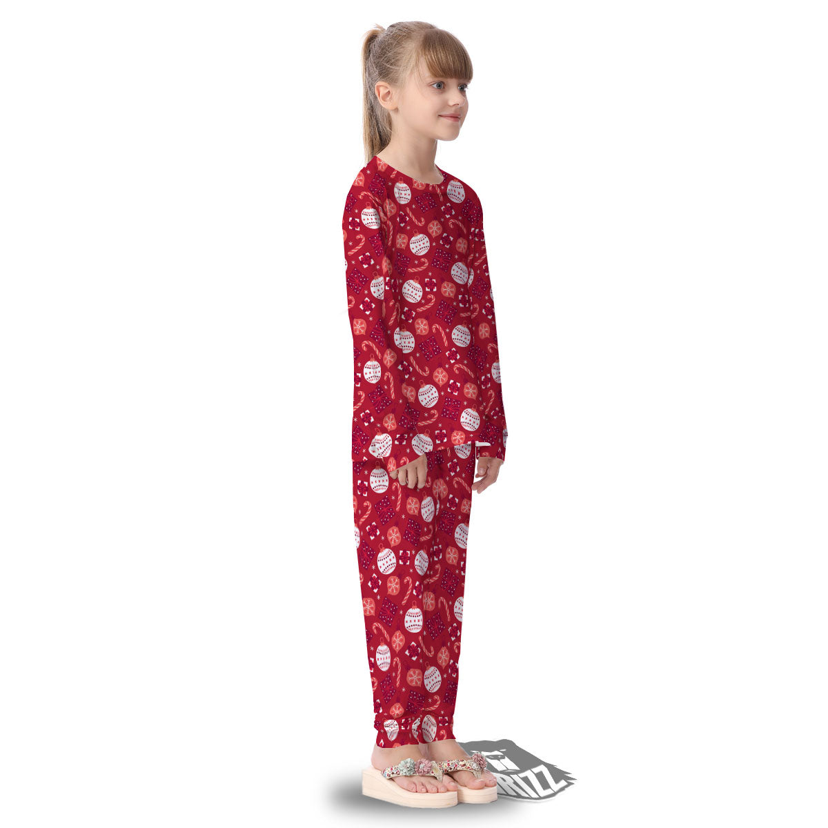 Elements Merry Christmas Print Pattern Kid's Pajamas-grizzshop