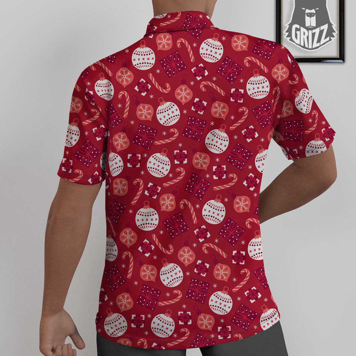 Elements Merry Christmas Print Pattern Untucked Shirts-grizzshop