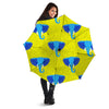 Elephant Mandala Blue Print Pattern Umbrella-grizzshop