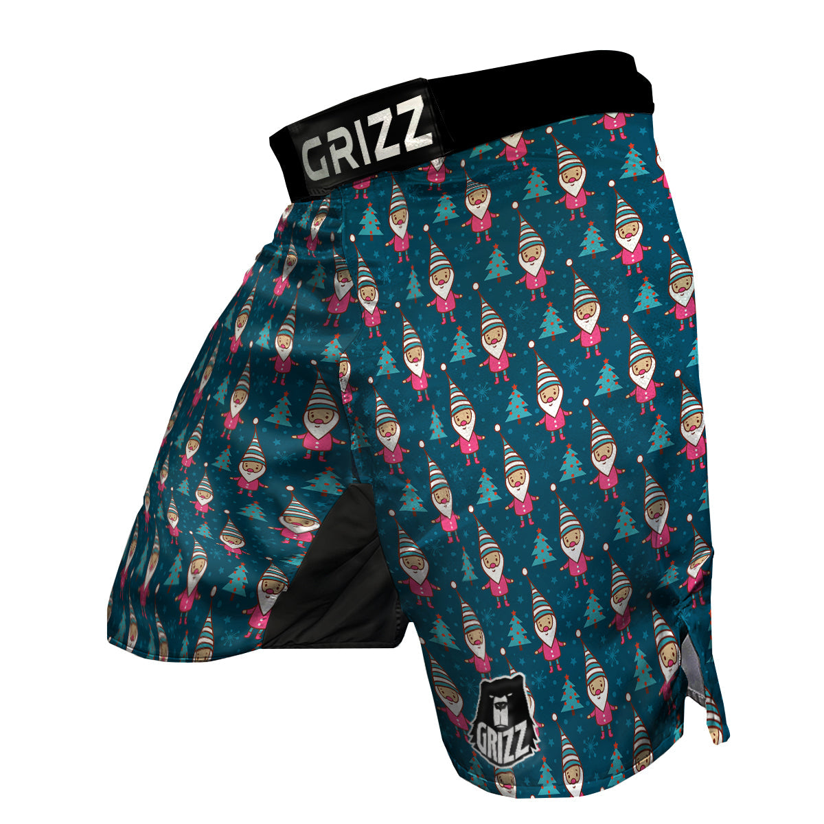 Elf And Winter Print Pattern MMA Shorts-grizzshop