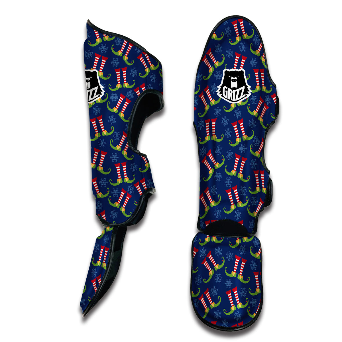 Elf Shoes Print Pattern Muay Thai Shin Guards-grizzshop