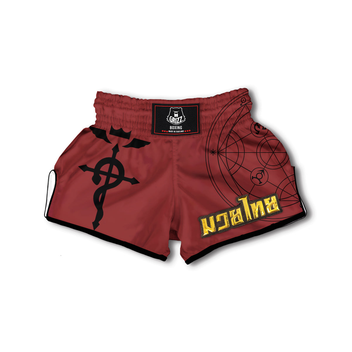 Elric Red Muay Thai Boxing Shorts-grizzshop