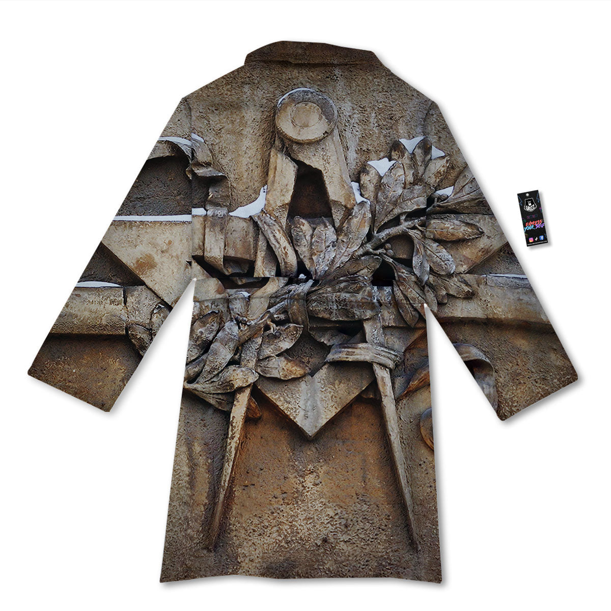 Emblem Freemasonry Print Bathrobe-grizzshop