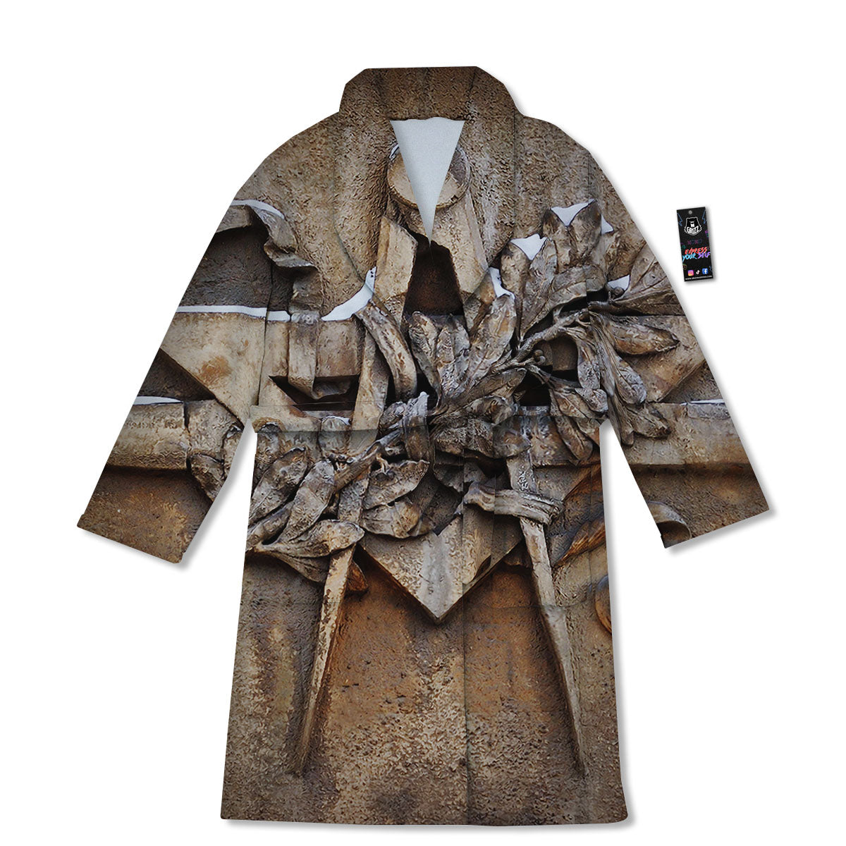 Emblem Freemasonry Print Bathrobe-grizzshop