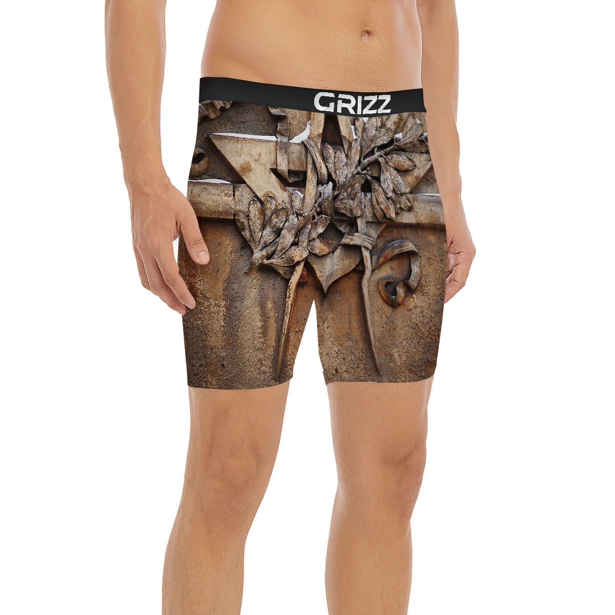 Emblem Freemasonry Print Boxer Briefs-grizzshop