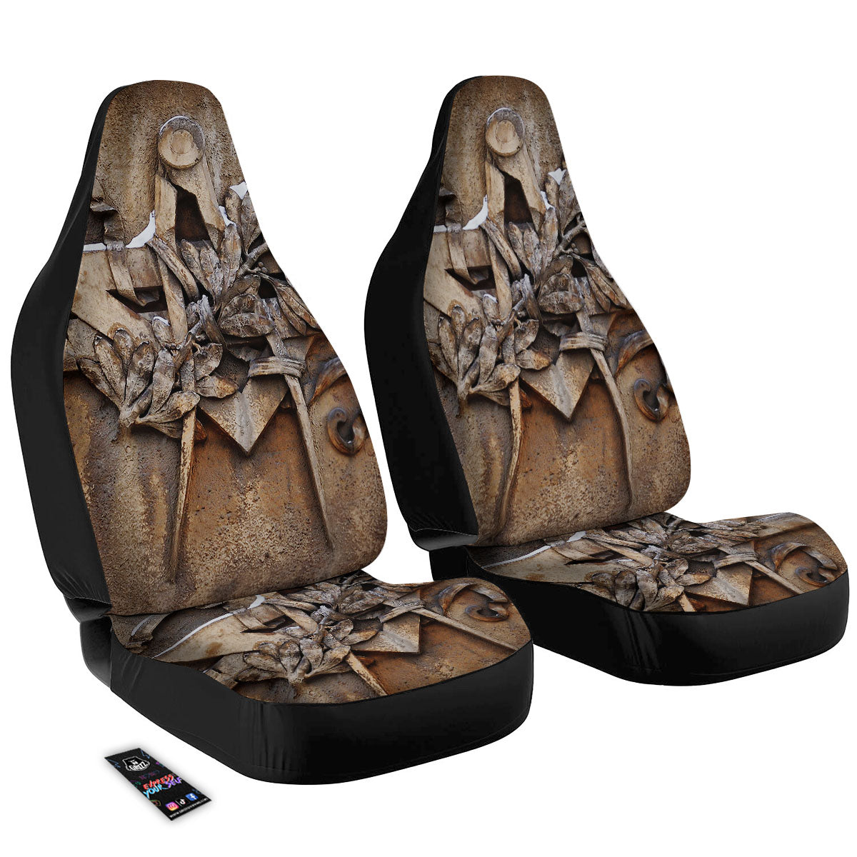 Emblem Freemasonry Print Car Seat Covers-grizzshop