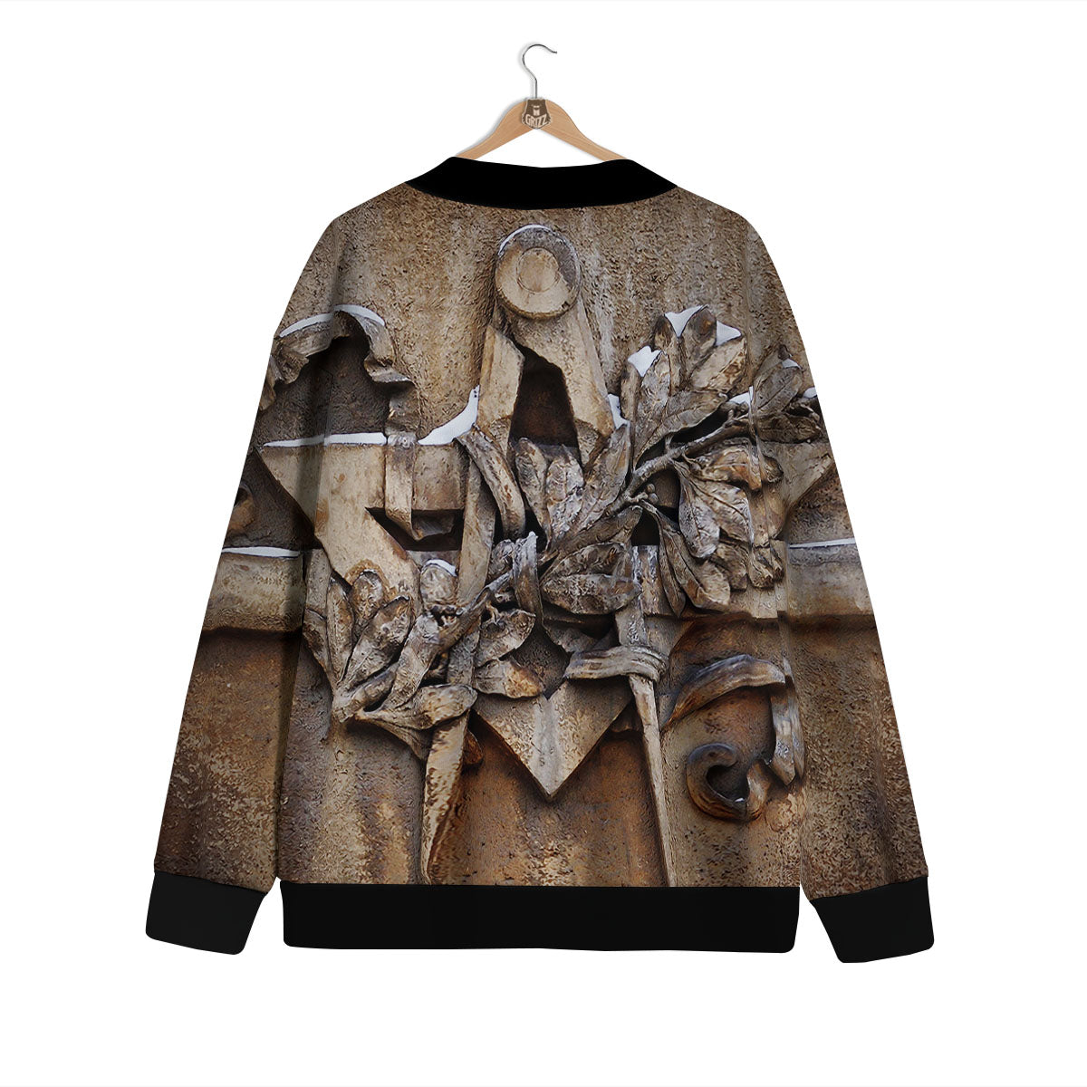 Emblem Freemasonry Print Cardigan-grizzshop