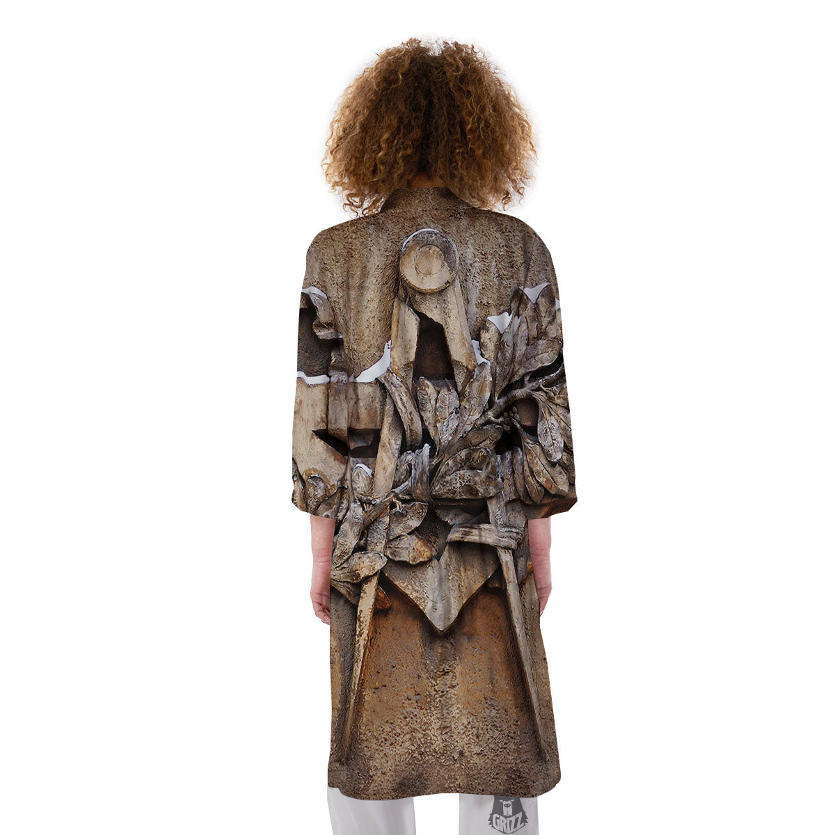 Emblem Freemasonry Print Kimono-grizzshop