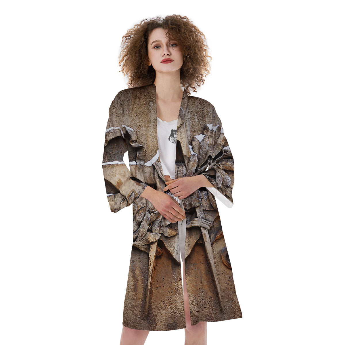 Emblem Freemasonry Print Kimono-grizzshop