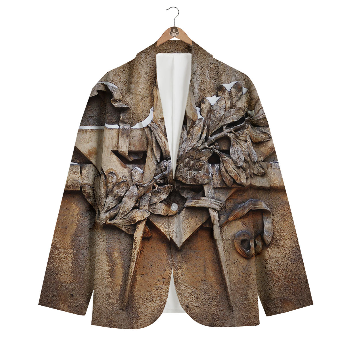 Emblem Freemasonry Print Men's Blazer-grizzshop