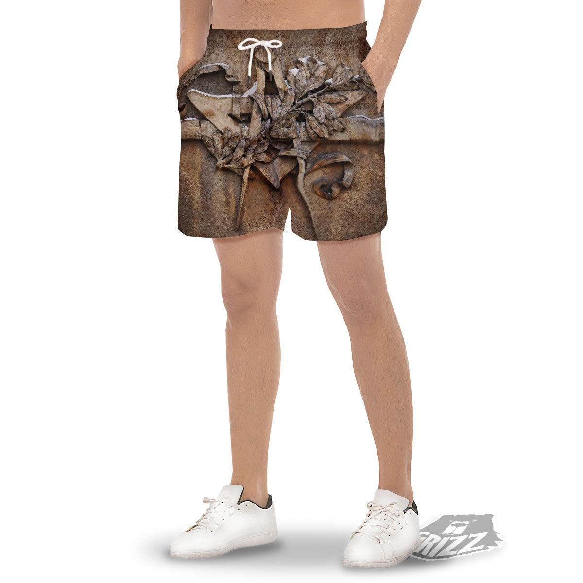 Emblem Freemasonry Print Men's Gym Shorts-grizzshop