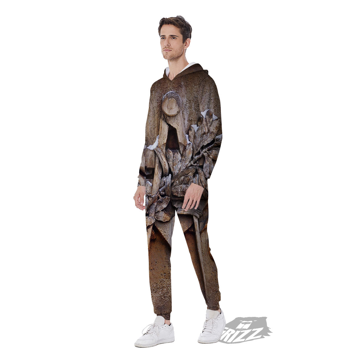 Emblem Freemasonry Print Men's Jumpsuit-grizzshop